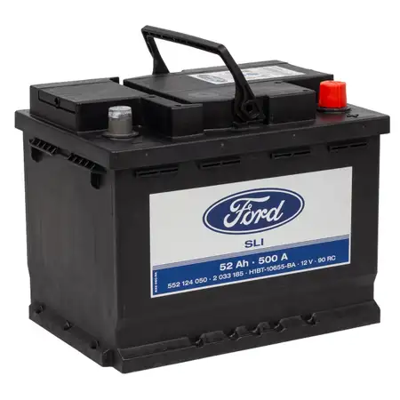 ORIGINAL Ford Autobatterie Batterie Starterbatterie 12V 52Ah 500A 2033185