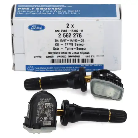 2x ORIGINAL Ford RDKS Reifendrucksensor B-Max C-Max II Focus III Kuga II 2562276