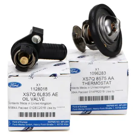 ORIGINAL Ford Thermostat + Geh&auml;use f&uuml;r &Ouml;lk&uuml;hler Mondeo III MK3 2.0/2.2TDCi