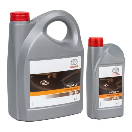 6L 6 Liter ORIGINAL Toyota Motor&ouml;l &Ouml;l PREMIUM FUEL ECONOMY 5W-30 5W30