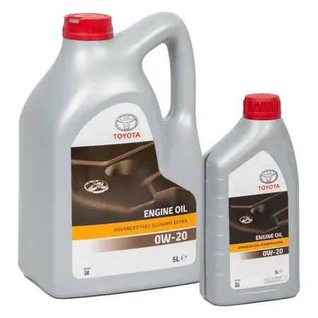 6L 6 Liter ORIGINAL Toyota Motor&ouml;l &Ouml;l ADVANCED FUEL ECONOMY AFE Extra 0W20 0W-20