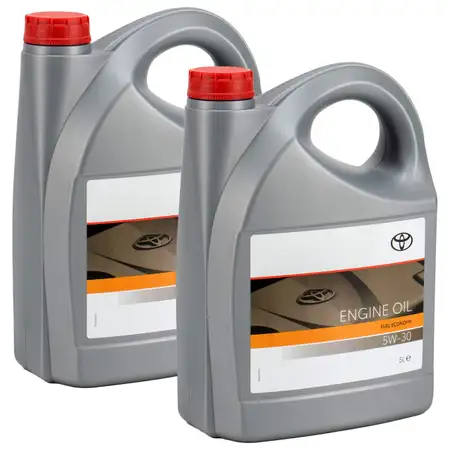 2x 5 Liter ORIGINAL Toyota Motor&ouml;l &Ouml;l FUEL ECONOMY 5W30 API SL/CF ACEA A1/B1