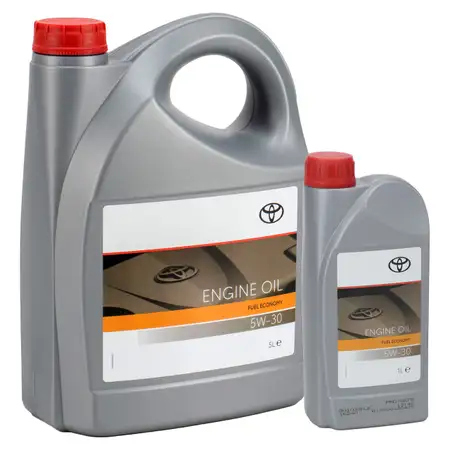 6L 6 Liter ORIGINAL Toyota Motor&ouml;l FUEL ECONOMY 5W30 API SL/CF ACEA A1/B1 A5/B5