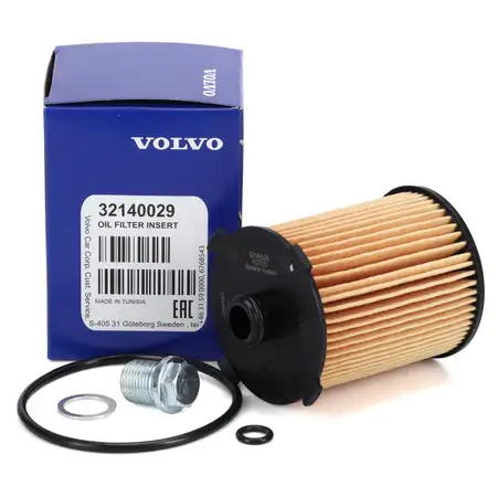 ORIGINAL Volvo &Ouml;lfilter + Schraube S60 S80 S90 V40 V60 V70 V90 XC40 XC60 XC70 XC90