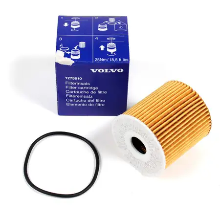 ORIGINAL Volvo &Ouml;lfilter Motor&ouml;lfilter inkl. Dichtung S60 S70 S80 V40 V70 1275810