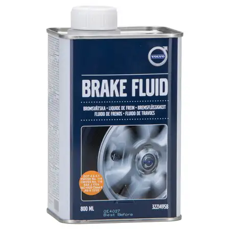 ORIGINAL VOLVO Bremsfl&uuml;ssigkeit Brake Fluid DOT 4 800ml 32214958