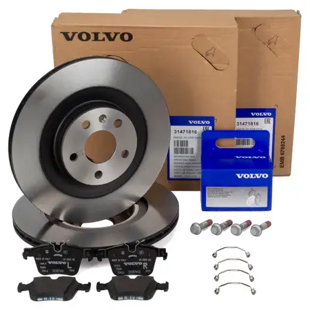 ORIGINAL Volvo Bremsscheiben + Bremsbel&auml;ge S90 II V90 II XC90 II 17/18 Zoll hinten