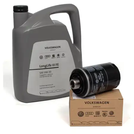 5L ORIGINAL VW Motor&ouml;l &Ouml;l 0W30 LONGLIFE III FE + &Ouml;lfilter 06J115403Q 1.8/2.0TSI