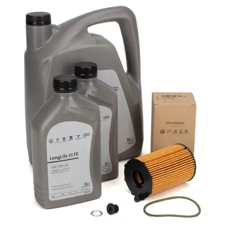 7L ORIGINAL AUDI VW 0W30 Motor&ouml;l + &Ouml;lfilter A4 B8 A5 A6 C7 A7 Q5 8RB Q7 Touareg 3.0 TDI