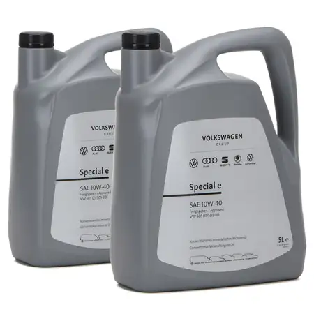 10 Liter ORIGINAL VW Motor&ouml;l &Ouml;l 10W-40 SPECIAL E 501.01 505.00 GS60107M4