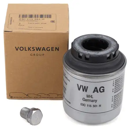 ORIGINAL VW &Ouml;lfilter + Schraube Golf 6 Passat B6 B7 Polo 5 Tiguan Touran 1.2/1.4 TSI