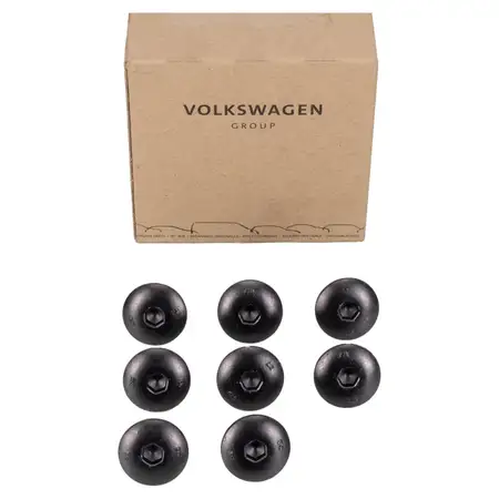 8x ORIGINAL VW Abdeckschraube + Dichtung f&uuml;r Dachtr&auml;ger Caddy 3 4 WHT004908