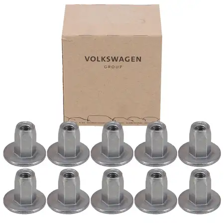 10x ORIGINAL AUDI SEAT SKODA VW Blindniete Mutter Blindnietmutter N90817302