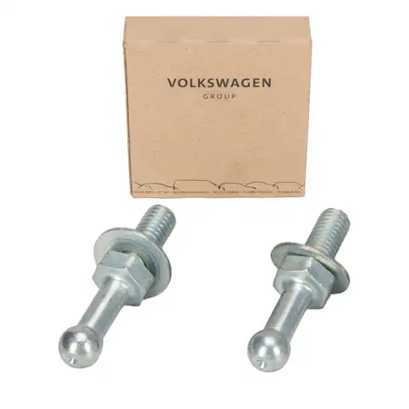 2x ORIGINAL VW Kugelkopf Kugelzapfen Heckklappend&auml;mpfer Golf 5 6 7 Tiguan 5N WHT004118