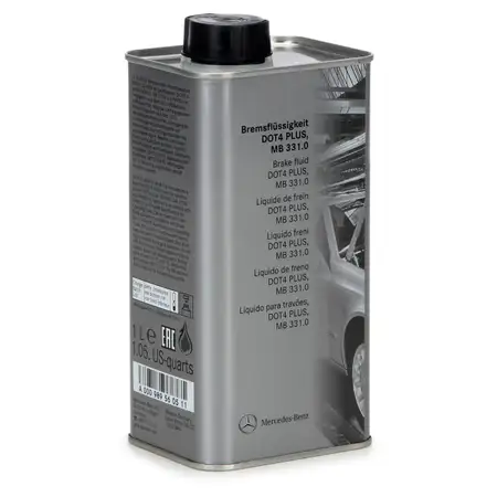 1L 1 Liter ORIGINAL Mercedes Bremsfl&uuml;ssigkeit DOT 4 PLUS MB 331.0 000989560511