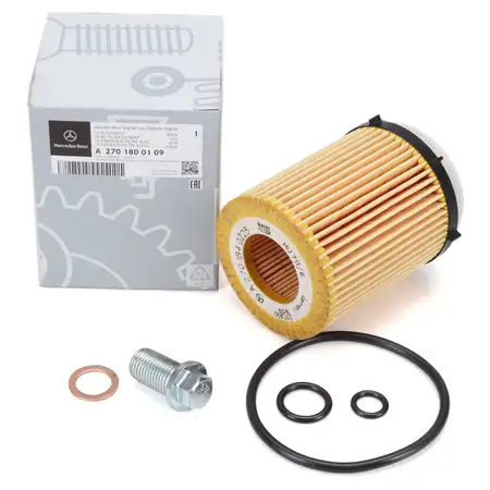 ORIGINAL Mercedes-Benz &Ouml;lfilter + Schraube W176 W177 W246 W247 W204 W205 W212 W213 X/C253