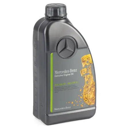 1L 1 Liter ORIGINAL Mercedes-Benz Motor&ouml;l &Ouml;l 5W-30 MB 229.51 000989320911