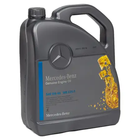 5L 5 Liter ORIGINAL Mercedes-Benz Motor&ouml;l &Ouml;L 5W40 5W-40 MB 229.5 000989920213