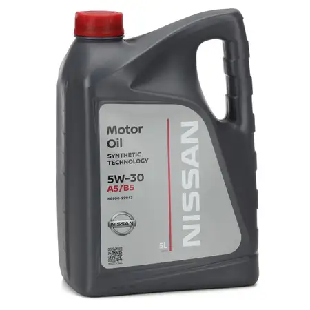 5L 5Liter ORIGINAL Nissan Motor&ouml;l &Ouml;l 5W-30 5W30 ACEA A5/B5 API SL/CF KE900-99943