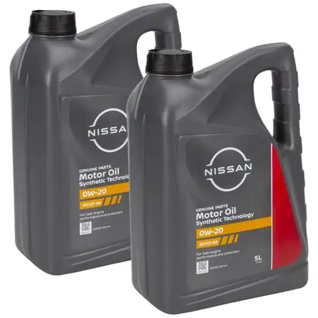 10L 10 Liter ORIGINAL Nissan 0W-20 SP/GF-6A Motor&ouml;l API SP ILSAC GF-6A KE90090144