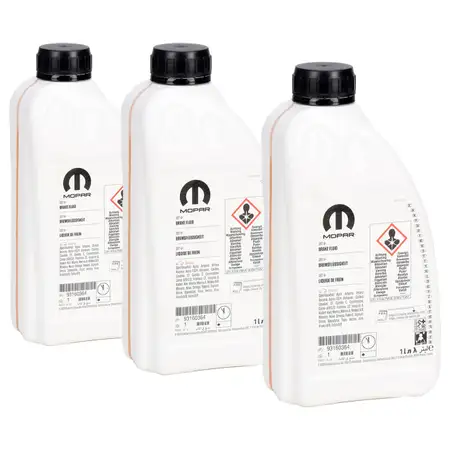 3L 3 Liter MOPAR Bremsfl&uuml;ssigkeit DOT4+ f&uuml;r OPEL 1942422 / 93160364