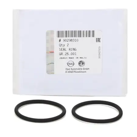 2x ORIGINAL Opel O-Ring Dichtring Dichtung &Ouml;lstandsensor an &Ouml;lwanne 90298310