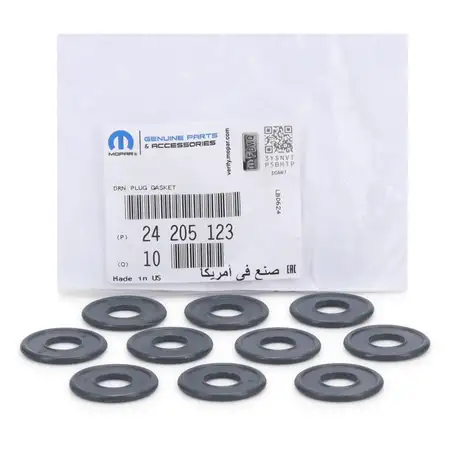 10x MOPAR Dichtring &Ouml;lablassschraube OPEL Insignia B 2.0 CDTI 174 PS F20DVH 24205123