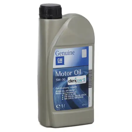 1L 1 Liter ORIGINAL GM Opel 5W-30 dexos2 Longlife Motor&ouml;l GM-LL-A-025/B-025 93165690