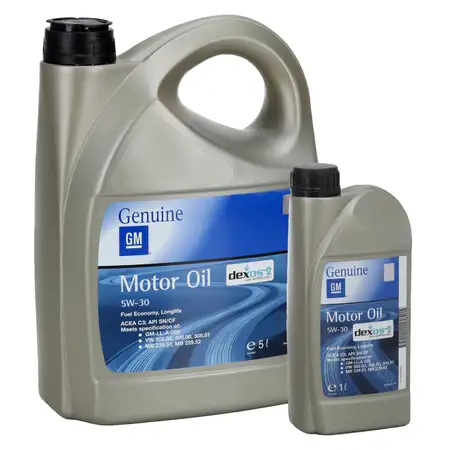 6L 6 Liter ORIGINAL GM Opel 5W-30 dexos2 Longlife Motor&ouml;l GM-LL-A-025 GM-LL-B-025