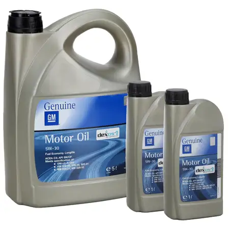 7L 7 Liter ORIGINAL GM Opel 5W-30 dexos2 Longlife Motor&ouml;l GM-LL-A-025 GM-LL-B-025