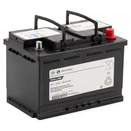 ORIGINAL GM Opel Autobatterie Starterbatterie 12V 70Ah 760 CCA EN 13575154