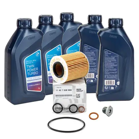 ORIGINAL BMW Motor&ouml;l &Ouml;l 5W30 LongLife-04 5 Liter + &Ouml;lfilter 11427508969