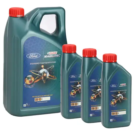 8L 8 Liter ORIGINAL Ford CASTROL MAGNATEC 0W-30 D Motor&ouml;l &Ouml;l WSS-M2C950-A