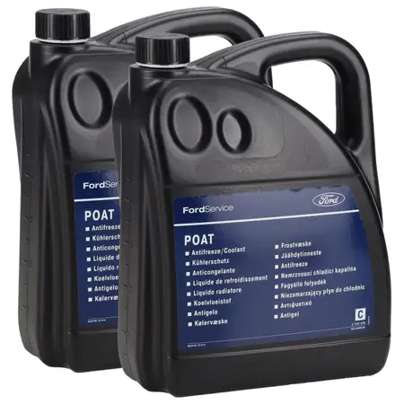 10L 10 Liter ORIGINAL Ford POAT K&uuml;hlerfrostschutz Frostschtuz Konzentrat GELB 2733438