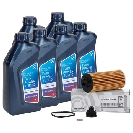 6L ORIGINAL BMW 5W-30 Motor&ouml;l + &Ouml;lfilter F45 F46 U06 X1 F48 U11 X2 F39 B48 B47 11428570590