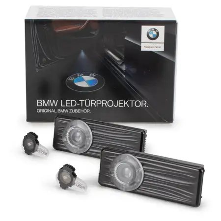 ORIGINAL BMW LED T&uuml;rprojektoren Einstiegsleuchte BMW Logo BMW M Logo 68mm 63312468386