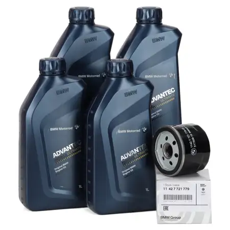 4L 4 Liter ORIGINAL BMW Motor&ouml;l 5W-40 + &Ouml;lfilter F 650-900 K 1200 K 1300 R 1200 S 1000