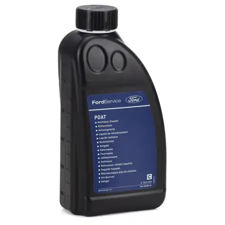 1L 1 Liter ORIGINAL Ford POAT K&uuml;hlerfrostschutz K&uuml;hlkonzentrat Konzentrat GELB 2733434