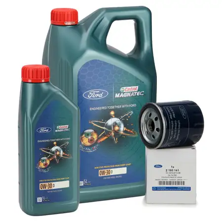 6L CASTROL MAGNATEC 0W-30 D + Filter 2193141 Focus Galaxy Mondeo 5 2.0 TDCi