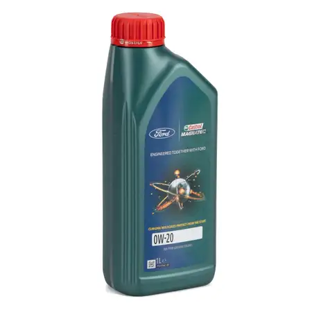 1L 1 Liter ORIGINAL Ford CASTROL MAGNATEC 0W20 Motor&ouml;l WSS-M2C954-A1 15F703