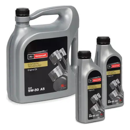 7L 7 Liter ORIGINAL Ford MOTORCRAFT A5 Motor&ouml;l &Ouml;l 5W-30 5W30 WSS-M2C913 15CF53/4