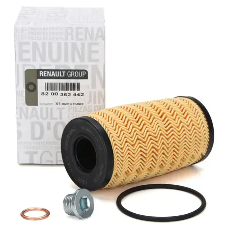 ORIGINAL Renault &Ouml;lfilter + FA1 Schraube + Dichtring LAGUNA MASTER MEGANE dCi