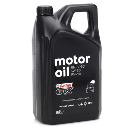 5L 5 Liter ORIGINAL Renault Motor&ouml;l &Ouml;l CASTROL GTX RN-SPEC 5W30 RN720 7711943687