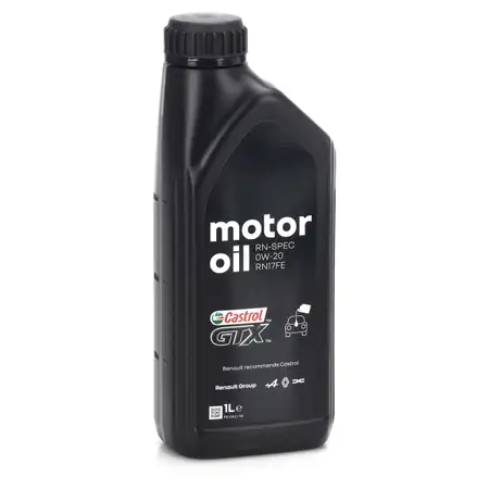 1L 1 Liter ORIGINAL Renault Motor&ouml;l &Ouml;l CASTROL GTX RN-SPEC 0W20 RN17FE 7711943672