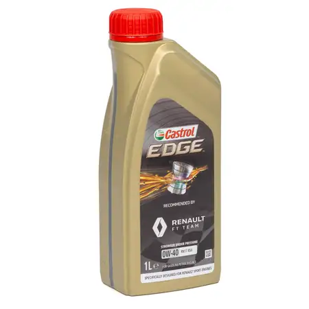 1L 1 Liter ORIGINAL Renault Motor&ouml;l &Ouml;l CASTROL EDGE 0W40 RN17RSA 7711943668