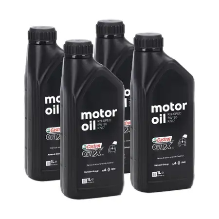 4L 4 Liter ORIGINAL Renault Motor&ouml;l &Ouml;l CASTROL GTX RN-SPEC 5W30 RN17 7711943679