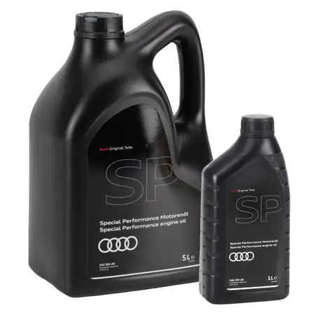 6L 6 Liter ORIGINAL AUDI Special Performance SAE 0W40 Motor&ouml;l &Ouml;l VW 511.00