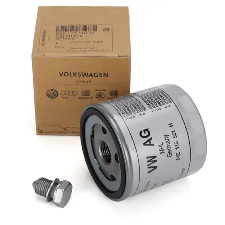 ORIGINAL VW &Ouml;lfilter 04E115561AC + Schraube N90813202 Golf 7 Passat B8 Polo 1.0-1.5 TSI