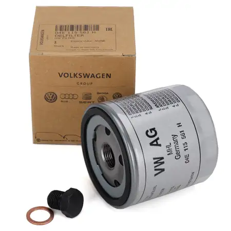 ORIGINAL VW &Ouml;lfilter 04E115561AC + Schraube N90288901 Golf 7 Passat B8 Polo 1.0-1.5 TSI