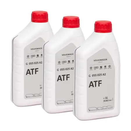 3L 3 Liter ORIGINAL VW Audi ATF Getriebe&ouml;l 6-Gang Automatikgetriebe G055025A2